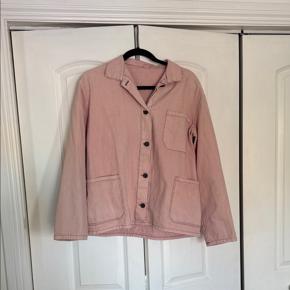 Vintage Blush Utility Jacket